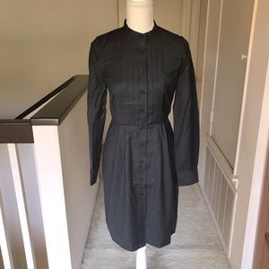 J.Crew Collection wool tuxedo shirtdress